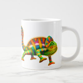 Psychedelische Panther Chameleon Jumbo-Tasse