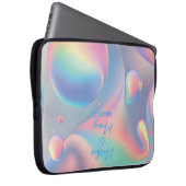 Psychedelische Pastelbläschen Namen römische Zahle Laptopschutzhülle (Vorne Rechts)