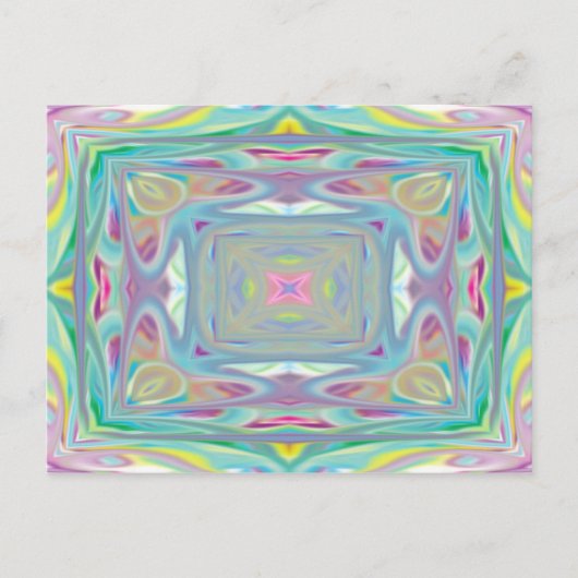 Psychedelische Pastelkarte Postkarte (Vorderseite)