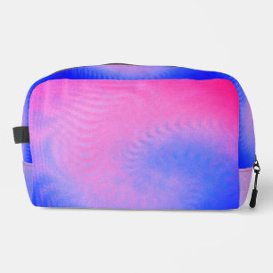 Psychedelische Pastelle Dopp-Kit Druckknopfbeutel Waschbeutel