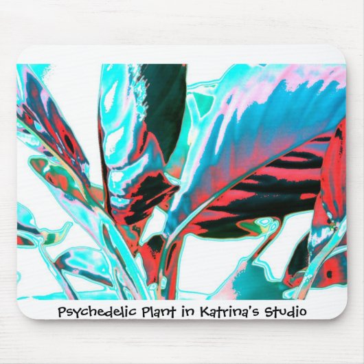Psychedelische Pflanze Mousepad (Vorne)