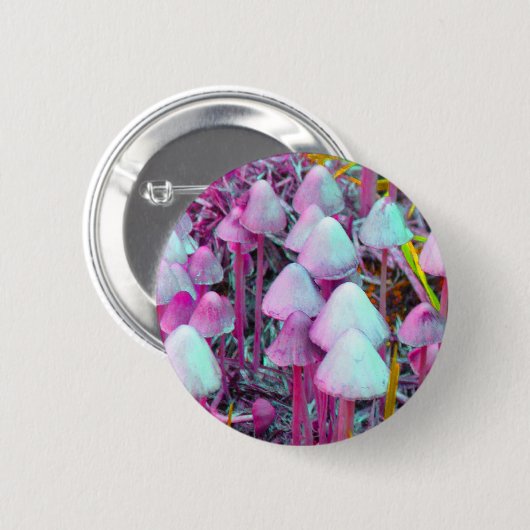 Psychedelische Pilze Button (Vorne & Hinten)