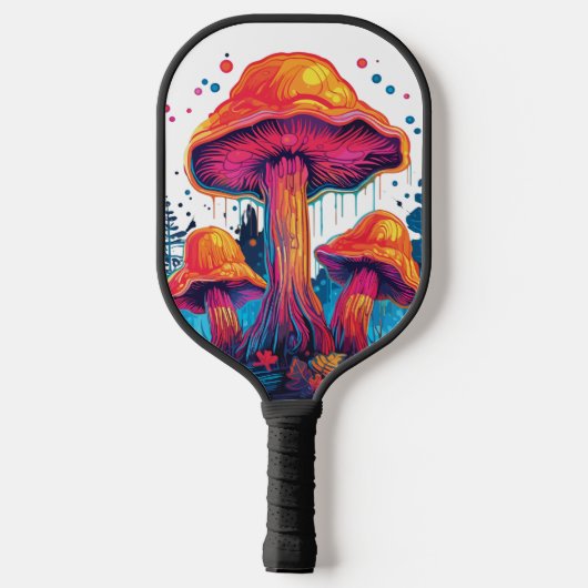 Psychedelische Pilze Pickleball Paddle (Rückseite)