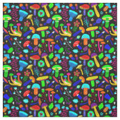 Psychedelische Pilze Retro-Blumengestalt Stoff (Muster)