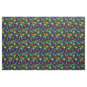 Psychedelische Pilze Retro-Blumengestalt Stoff (Fat Quarter (45,7 x 55,9 cm))