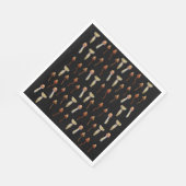 Psychedelische Pilze Serviette (Ecke)