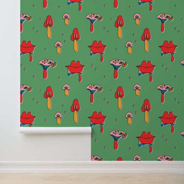 Psychedelische Pilze Tapete (Anwendung)