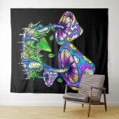 Psychedelische Pilze Wandteppich (Beispiel (Horizontal))