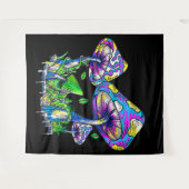 Psychedelische Pilze Wandteppich (Vorderseite (Horizontal))