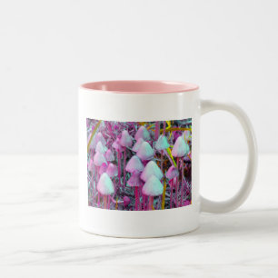 Psychedelische Pilze Zweifarbige Tasse