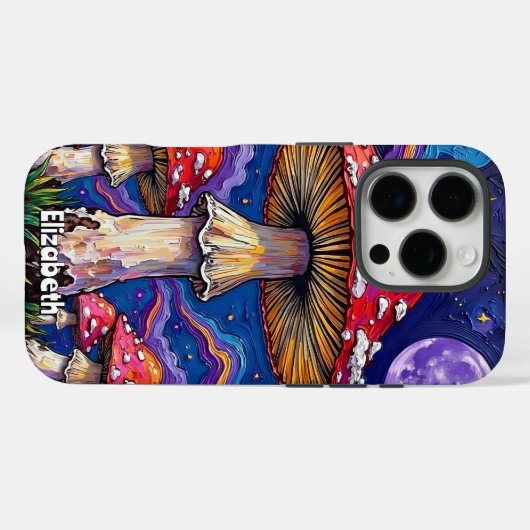 "Psychedelische Pilznacht Case-Mate iPhone Hülle (Rückseite (Horizontal))