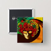 psychedelische Pop-Kunst Button (Vorne & Hinten)