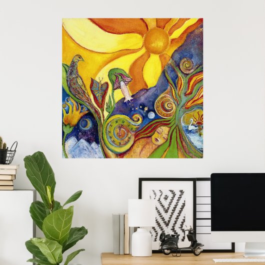 Psychedelische Poster Art (Heimbüro)
