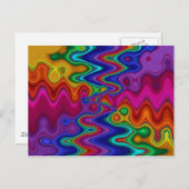 Psychedelische Postkarte (Vorne/Hinten)