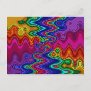Psychedelische Postkarte