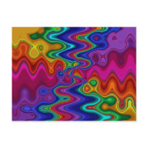 Psychedelische Postkarte