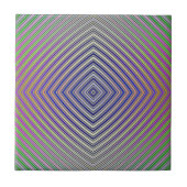 Psychedelische Pyramide Plan gekachelt Fliese (Vorderseite)