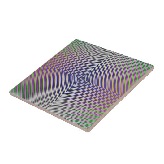 Psychedelische Pyramide Plan gekachelt Fliese (Seite)