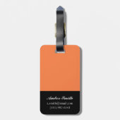 Psychedelische Quadrate Gepäckanhänger (Rückseite vertikal)