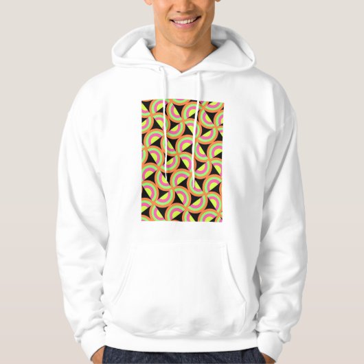 Psychedelische Quadrate Hoodie (Vorderseite)