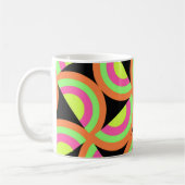 Psychedelische Quadrate Kaffeetasse (Links)