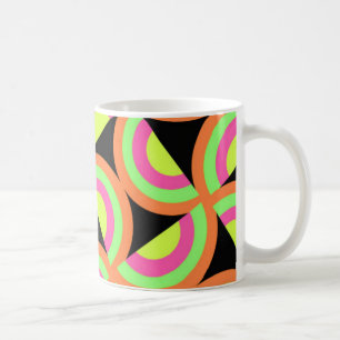 Psychedelische Quadrate Kaffeetasse
