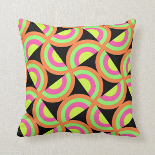 Psychedelische Quadrate Kissen