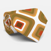 Psychedelische Quadrate Krawatte (Gerollt)