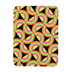 Psychedelische Quadrate Magnet