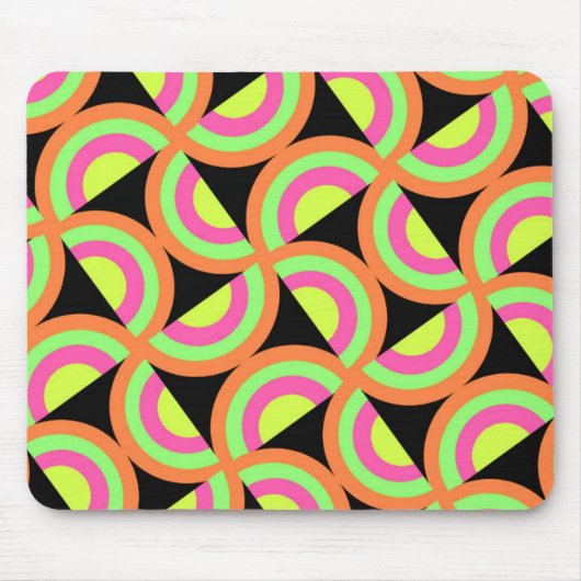 Psychedelische Quadrate Mousepad (Vorne)
