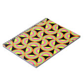 Psychedelische Quadrate Notizblock (Linke Seite)