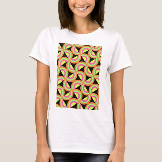 Psychedelische Quadrate T-Shirt (Vorderseite)