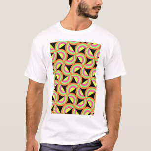 Psychedelische Quadrate T-Shirt