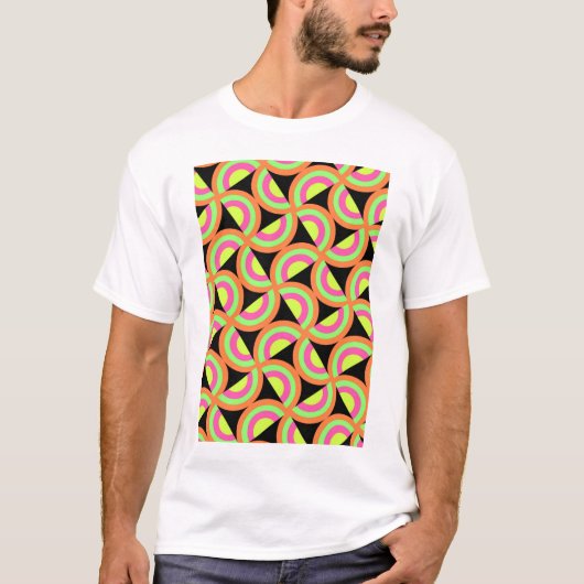 Psychedelische Quadrate T-Shirt (Vorderseite)