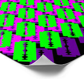 Psychedelische Rasierklingen Poster (Ecke)