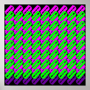 Psychedelische Rasierklingen Poster