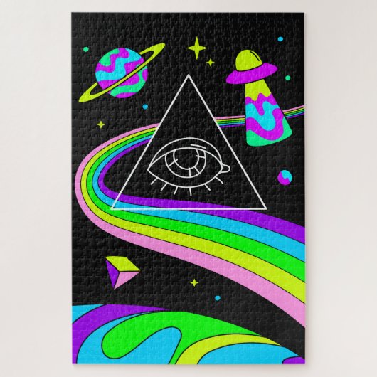 Psychedelische Räume Puzzle (Vertikal)