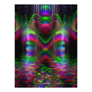 Psychedelische Regenbogen-Liebesherzen-Foto Fotodruck
