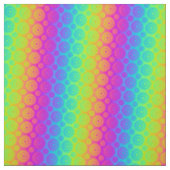 Psychedelische Regenbogen-Medaillons Stoff (Muster)