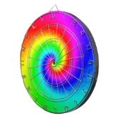 Psychedelische Regenbogen-Spirale der Transformati Dartscheibe (Vorderseite rechts)