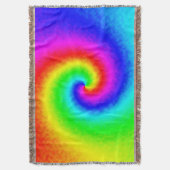 Psychedelische Regenbogen-Spirale der Transformati Decke (Vorderseite Vertikal)