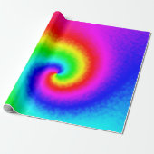 Psychedelische Regenbogen-Spirale der Transformati Geschenkpapier (Ungerollt)