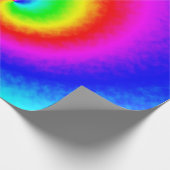 Psychedelische Regenbogen-Spirale der Transformati Geschenkpapier (Ecke)