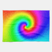 Psychedelische Regenbogen-Spirale der Transformati Geschirrtuch (Horizontal)