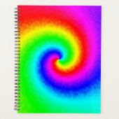 Psychedelische Regenbogen-Spirale der Transformati Planer (Vorderseite)
