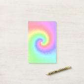 Psychedelische Regenbogen-Spirale der Transformati Post-it Klebezettel (Auf Schreibtisch)