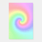 Psychedelische Regenbogen-Spirale der Transformati Post-it Klebezettel (Vorderseite)