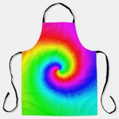 Psychedelische Regenbogen-Spirale der Transformati Schürze (Vorderseite)