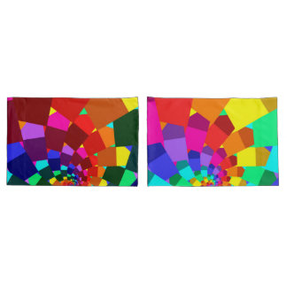 Psychedelische Regenbogen-Spiralen-Kissenbezüge Kissenbezug