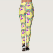 Psychedelische Regenbogen und Einhörner Thunder_Co Leggings (Rückseite)